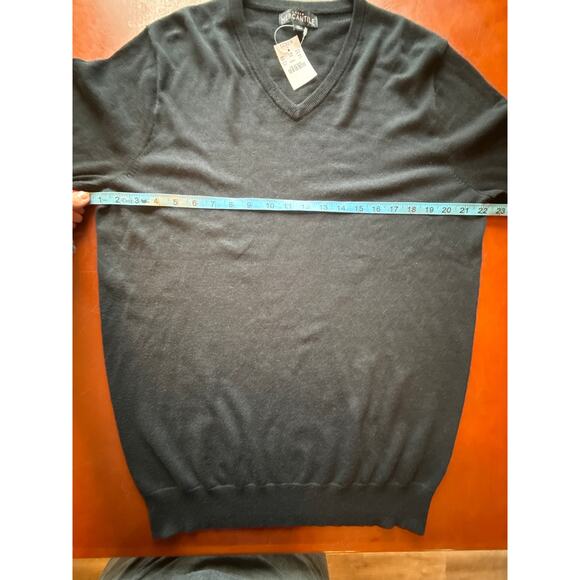 J.Crew Mercantile Men’s Black Wool Blend V-Neck Sweater Large Tall LT - Picture 4 of 8
